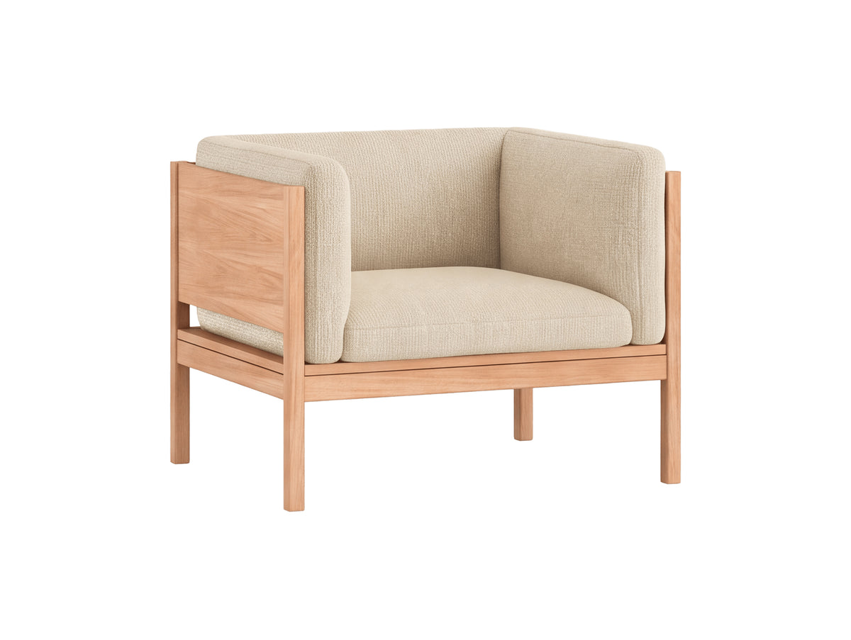 Moebe Lounge Chair by Moebe - Oak Frame / Moss 19