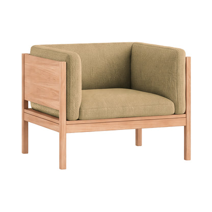 Moebe Lounge Chair by Moebe - Oak Frame / Moss 21