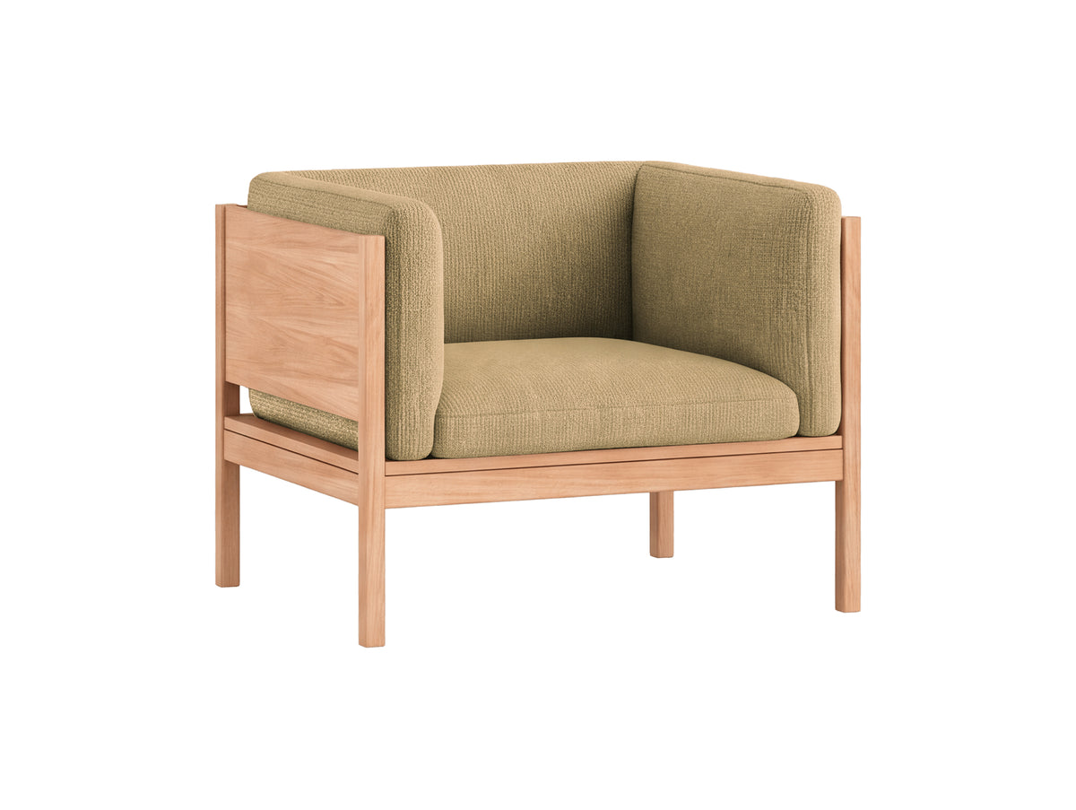 Moebe Lounge Chair by Moebe - Oak Frame / Moss 21