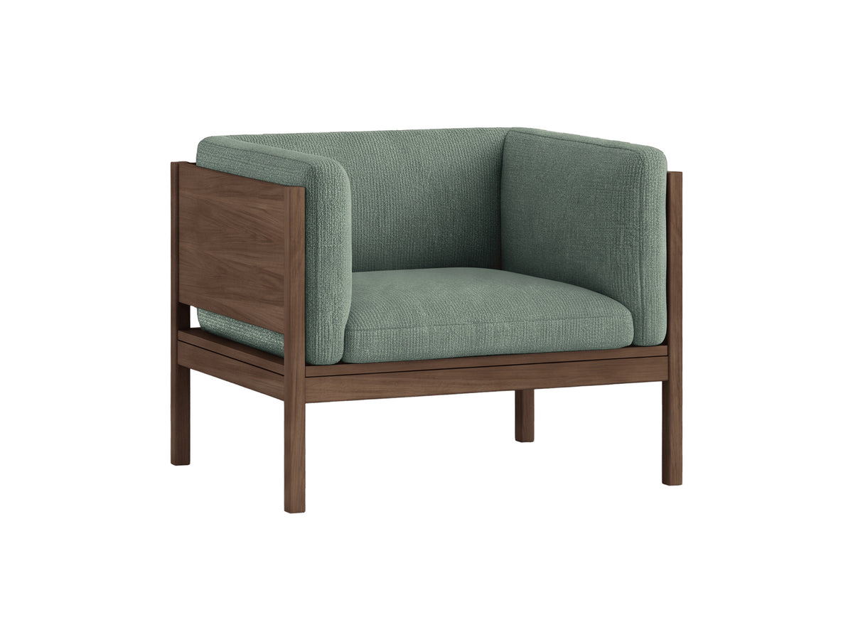 Moebe Lounge Chair by Moebe - Smoked Oak Frame / Moss 03