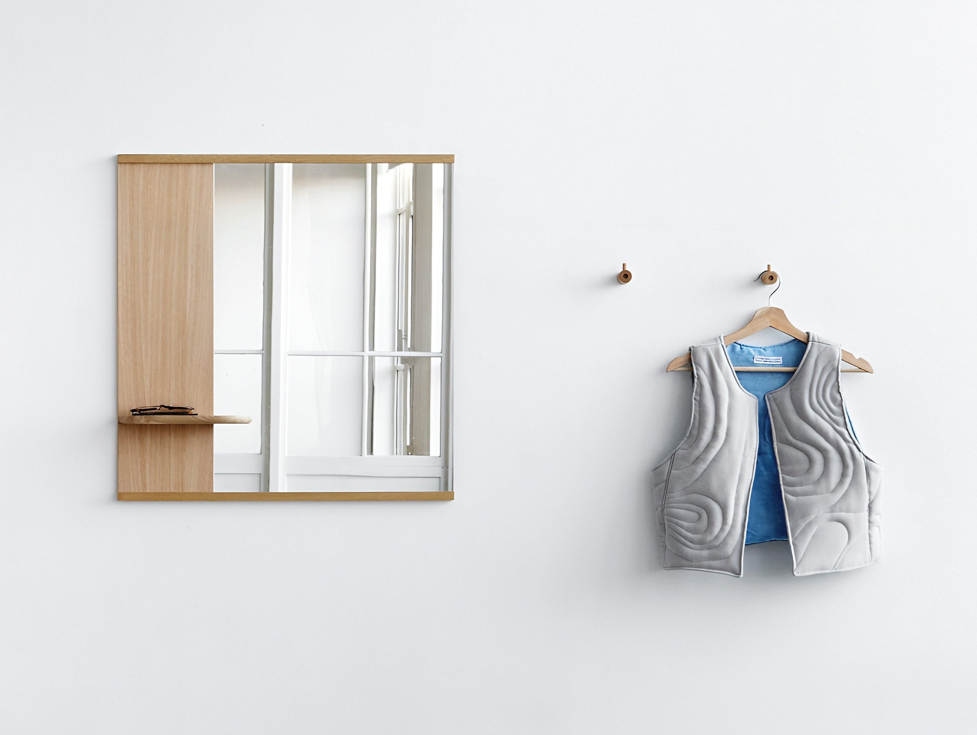Mirror with a Shelf by Moebe