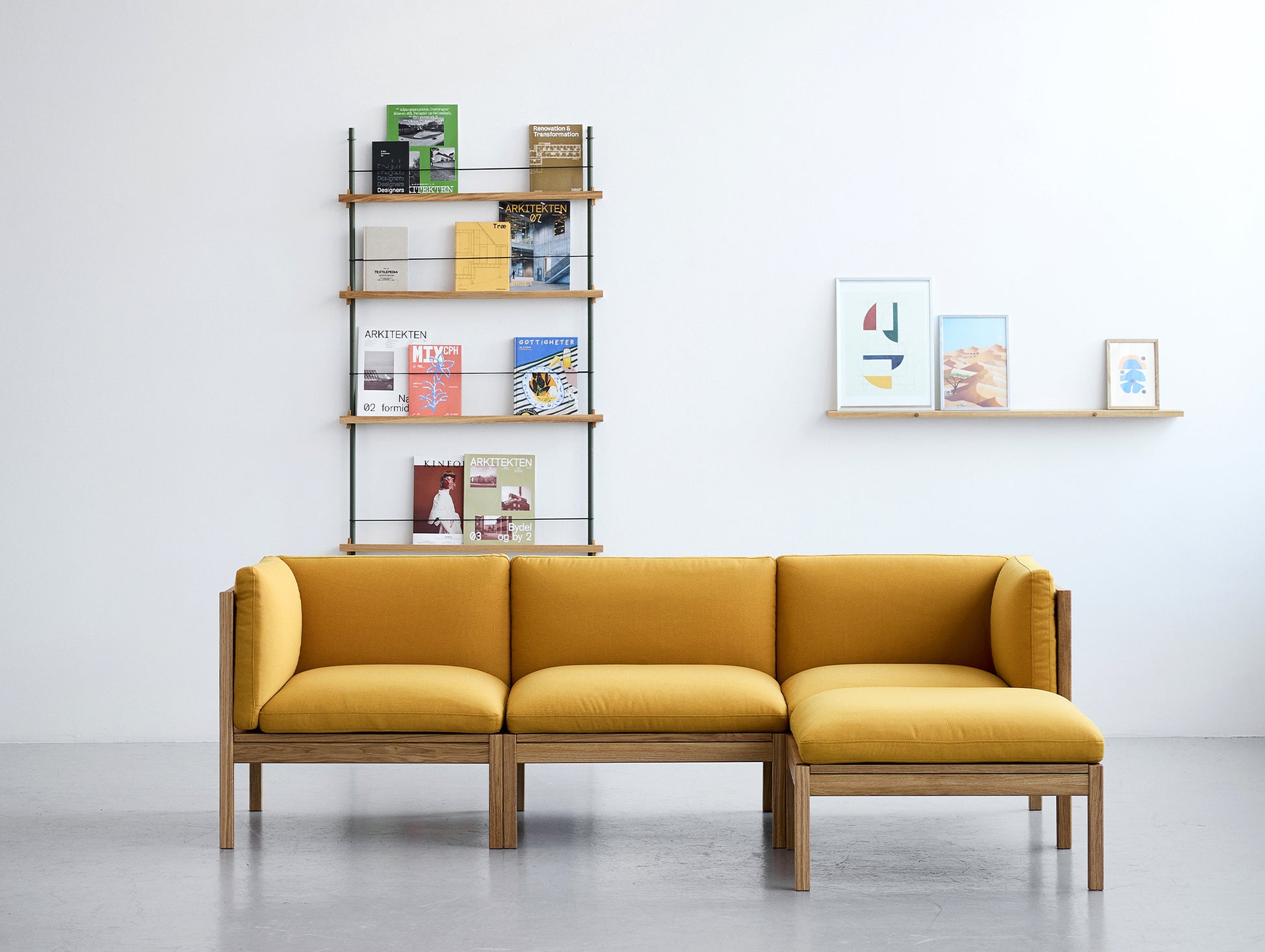 3-Seater Sofa with Chaise Longue by Moebe - Field 2 463