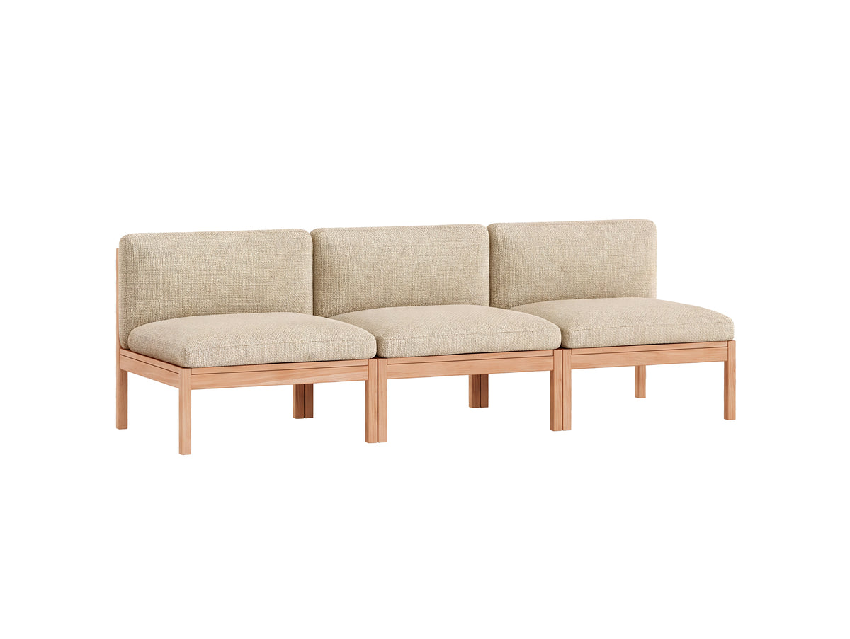 3-Seater Sofa Without Armrest by Moebe - Moss 19