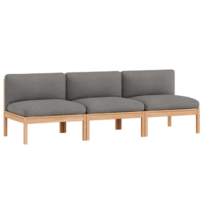 3-Seater Sofa Without Armrest by Moebe - Autumn 131
