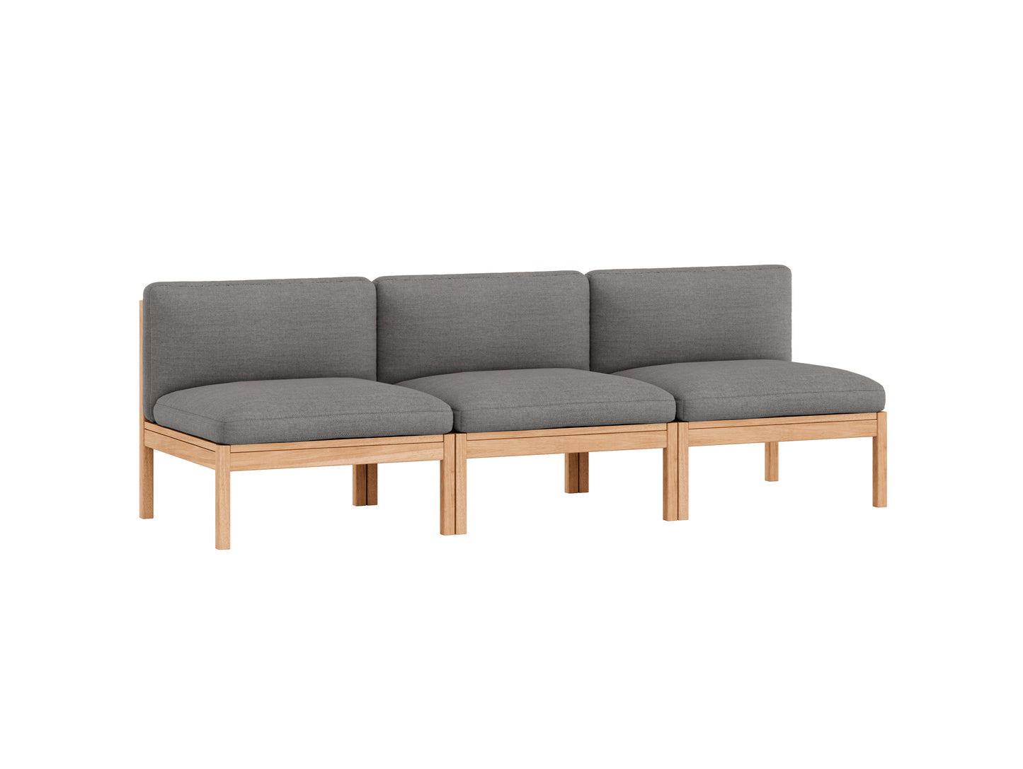 3-Seater Sofa Without Armrest by Moebe - Autumn 131