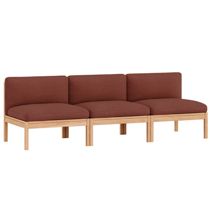 3-Seater Sofa Without Armrest by Moebe - Re-wool 687