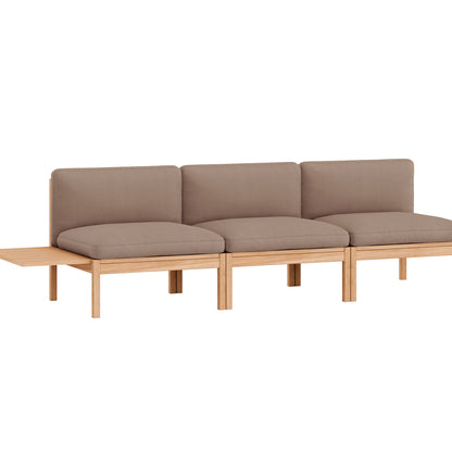 3-Seater Sofa Without Armrest and 1 Side Table by Moebe - Field 2 343