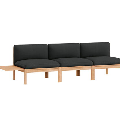 3-Seater Sofa Without Armrest and 1 Side Table by Moebe - Field 2 793