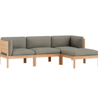3-Seater Sofa with Chaise Longue by Moebe - Re-wool 128
