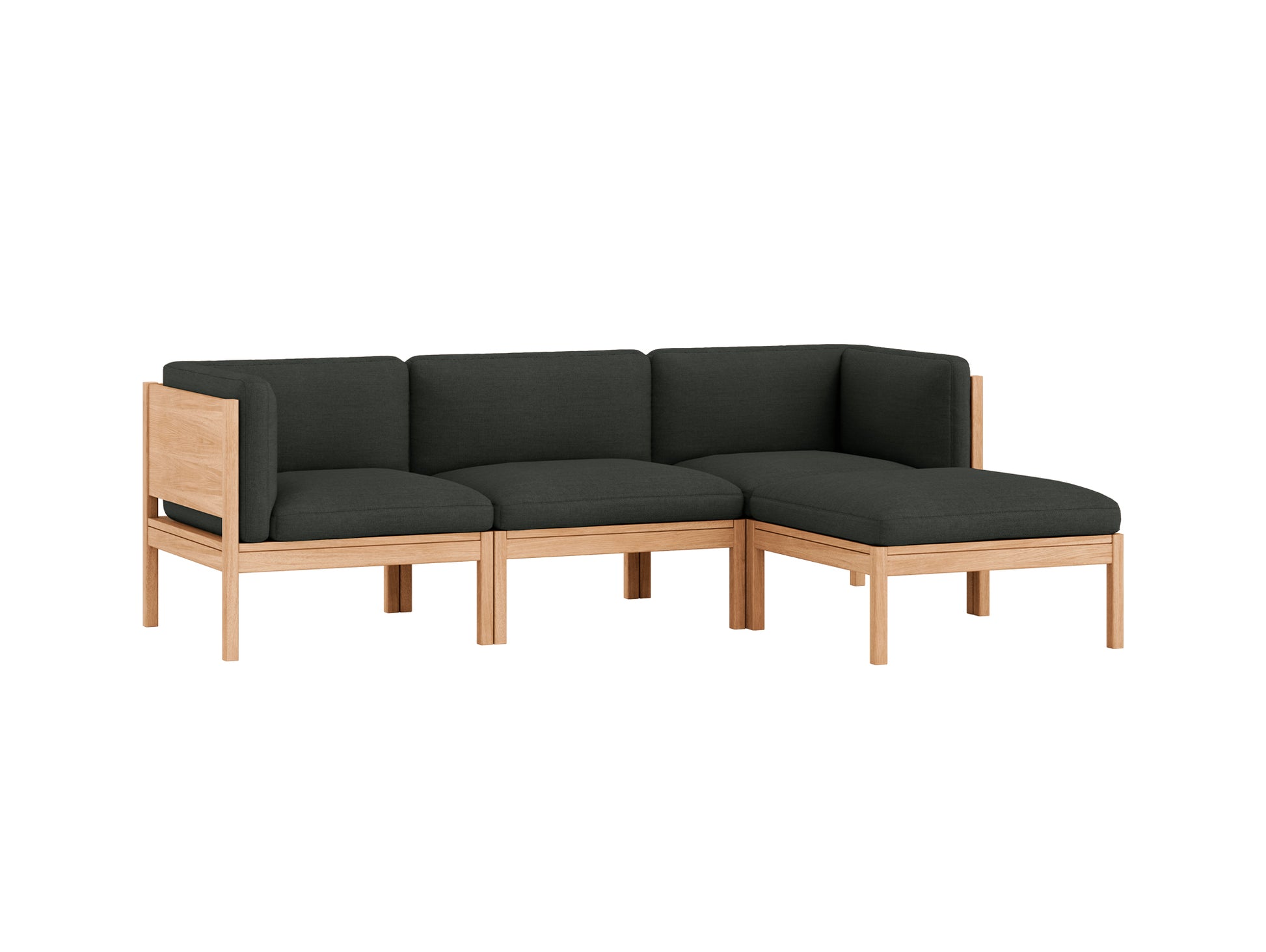 3-Seater Sofa with Chaise Longue by Moebe - Re-wool 198