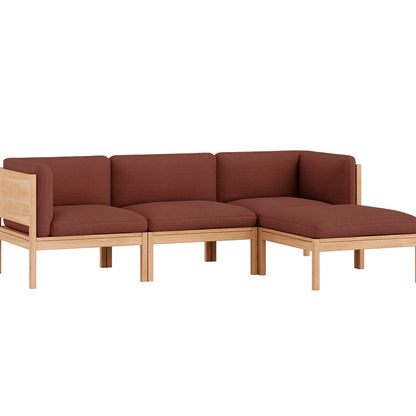 3-Seater Sofa with Chaise Longue by Moebe - Re-wool 687