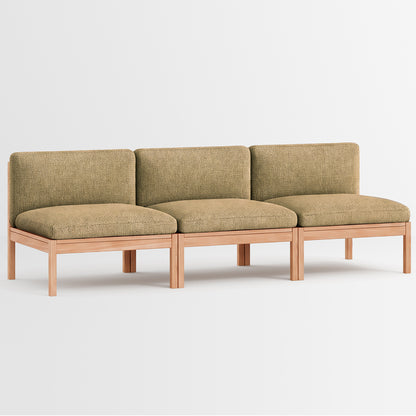 3-Seater Sofa Without Armrest by Moebe - Moss 21