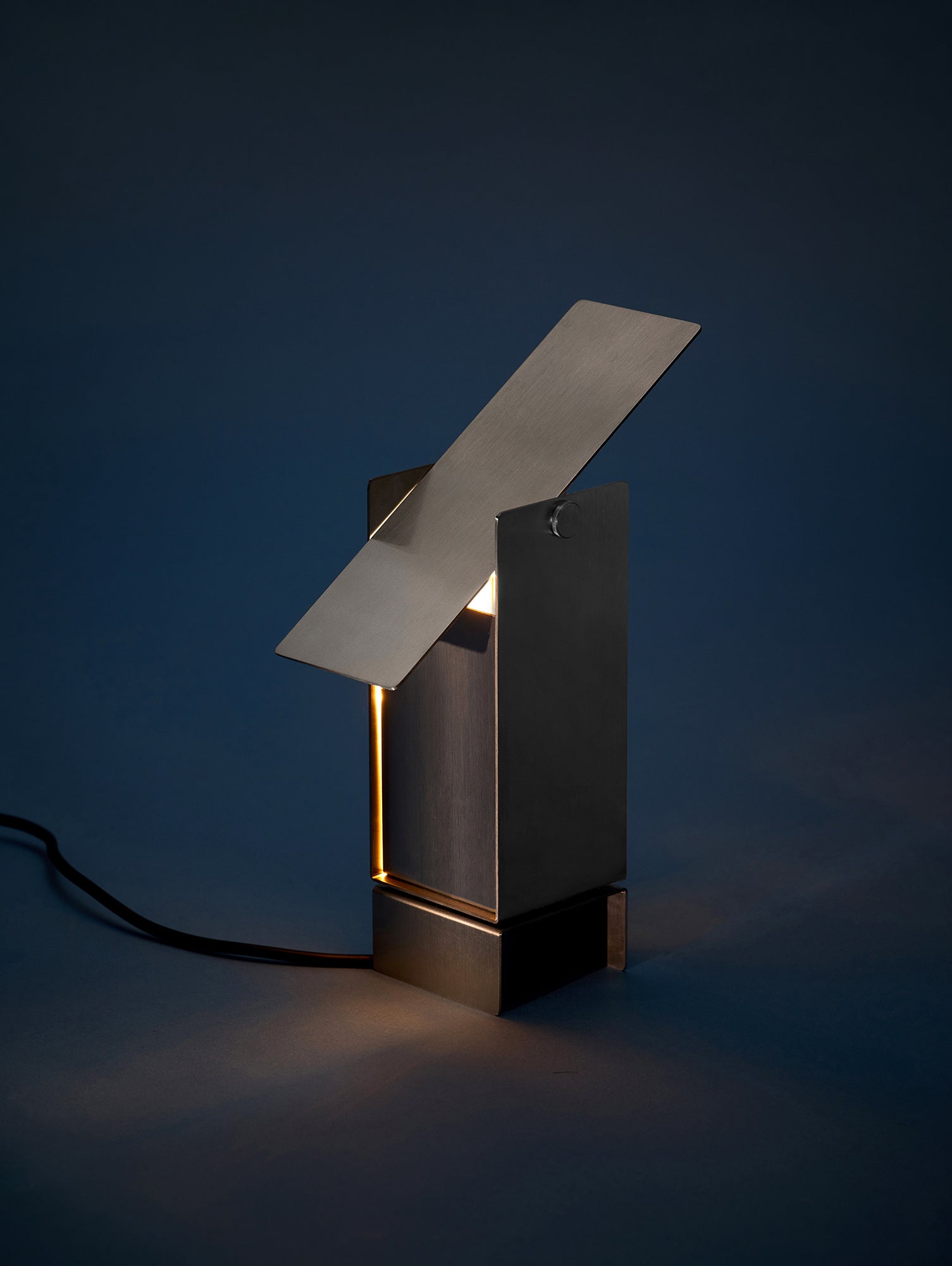 Pivoting Table Lamp by Moebe - Stainless Steel