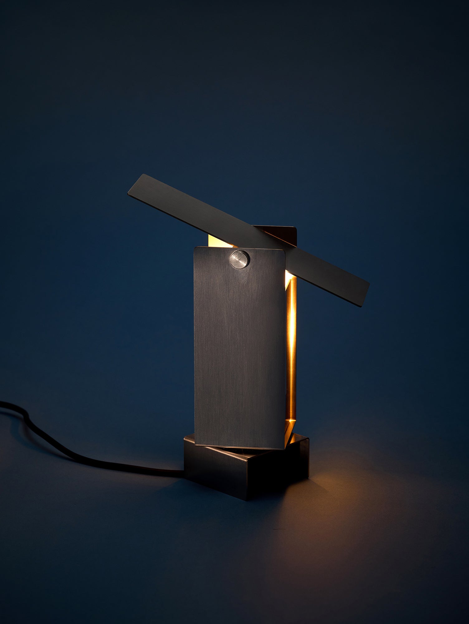 Pivoting Table Lamp by Moebe - Stainless Steel