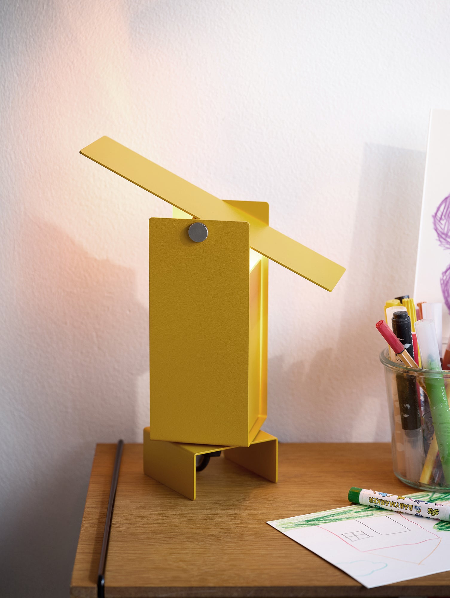 Pivoting Table Lamp by Moebe - Yellow
