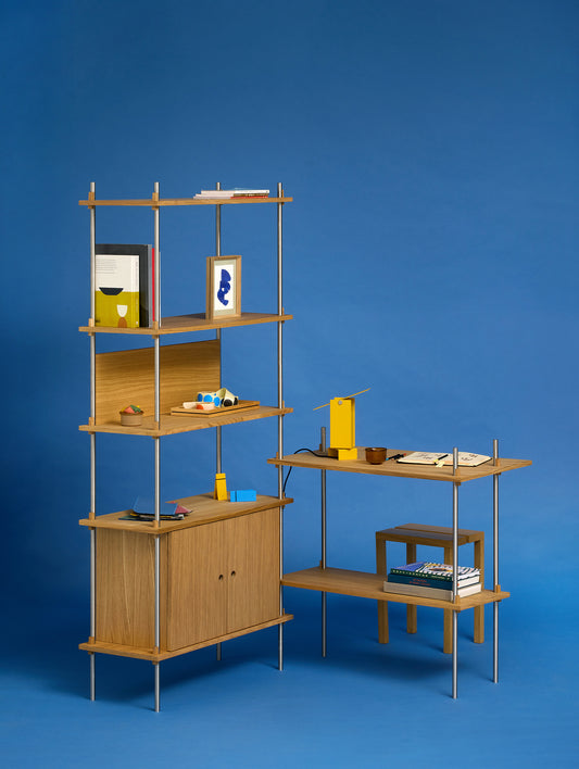 Shelving System Sets - Stainless Steel by Moebe