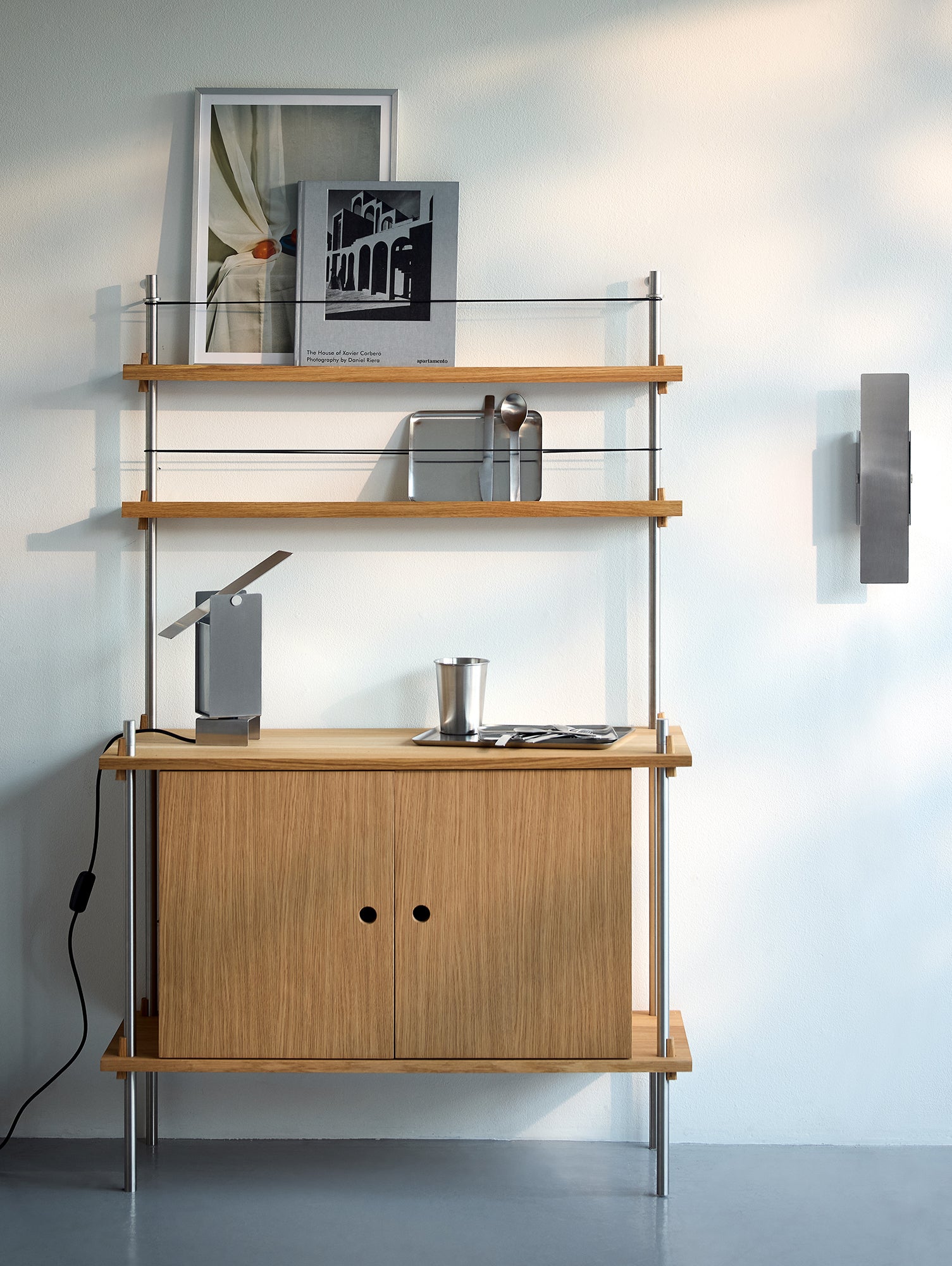 Pivoting Table Lamp by Moebe - Stainless Steel