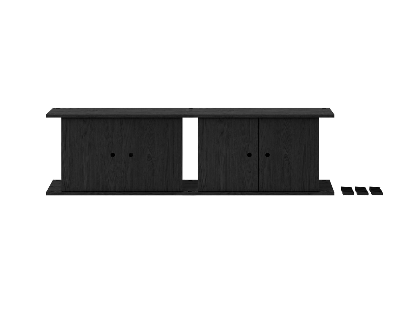 Moebe Double Cabinet / Black Painted Oak