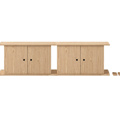 Moebe Shelving System - Double Cabinet - Oiled Oak