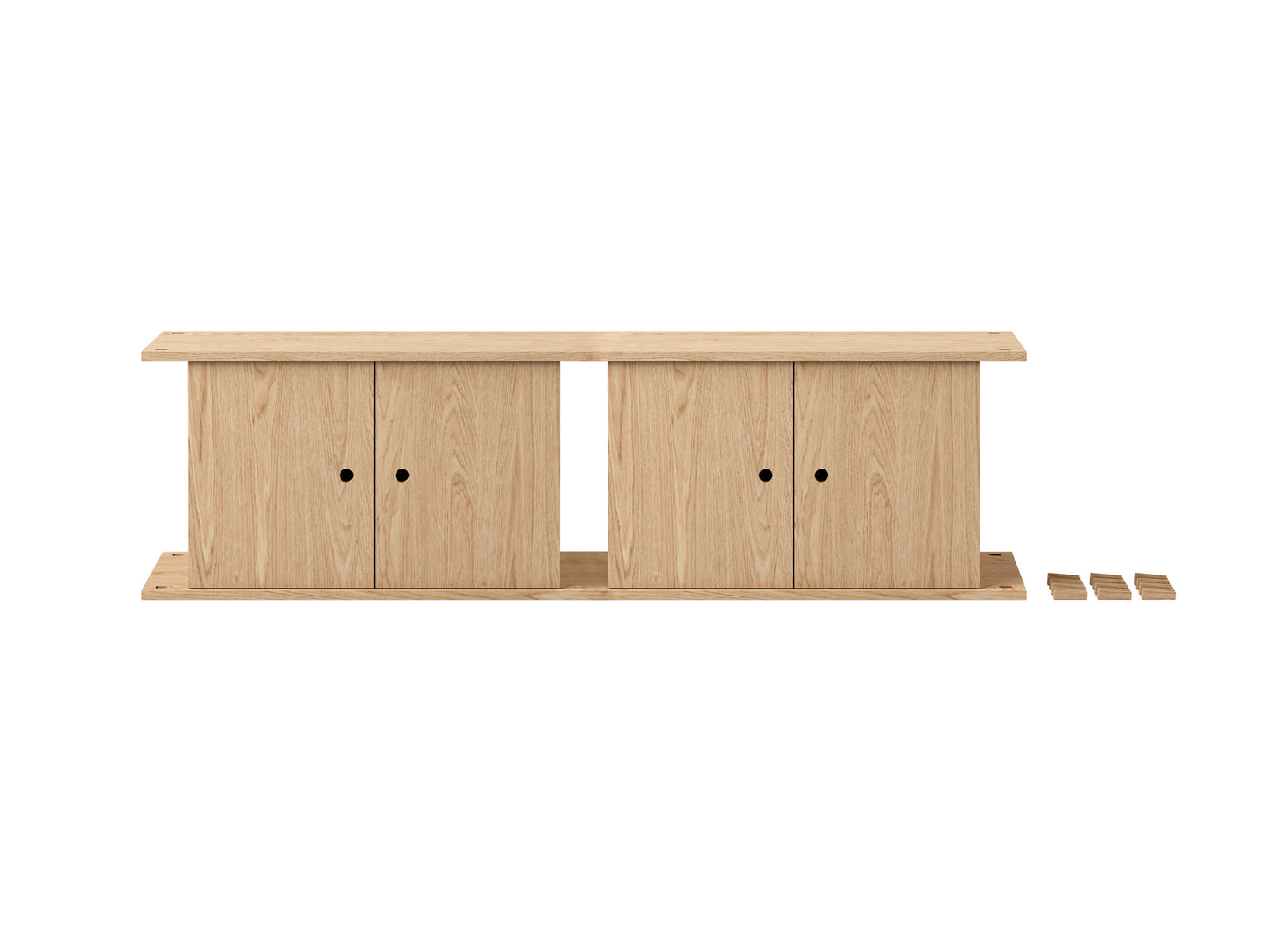 Moebe Double Cabinet / Oiled Oak