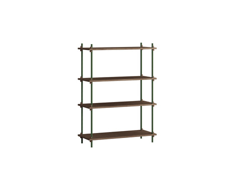 Moebe Shelving System - S.115.1.A Set in Pine Green / Smoked Oak