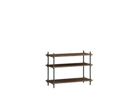 Moebe Shelving System - S.65.1.A Set in Pine Green / Smoked Oak