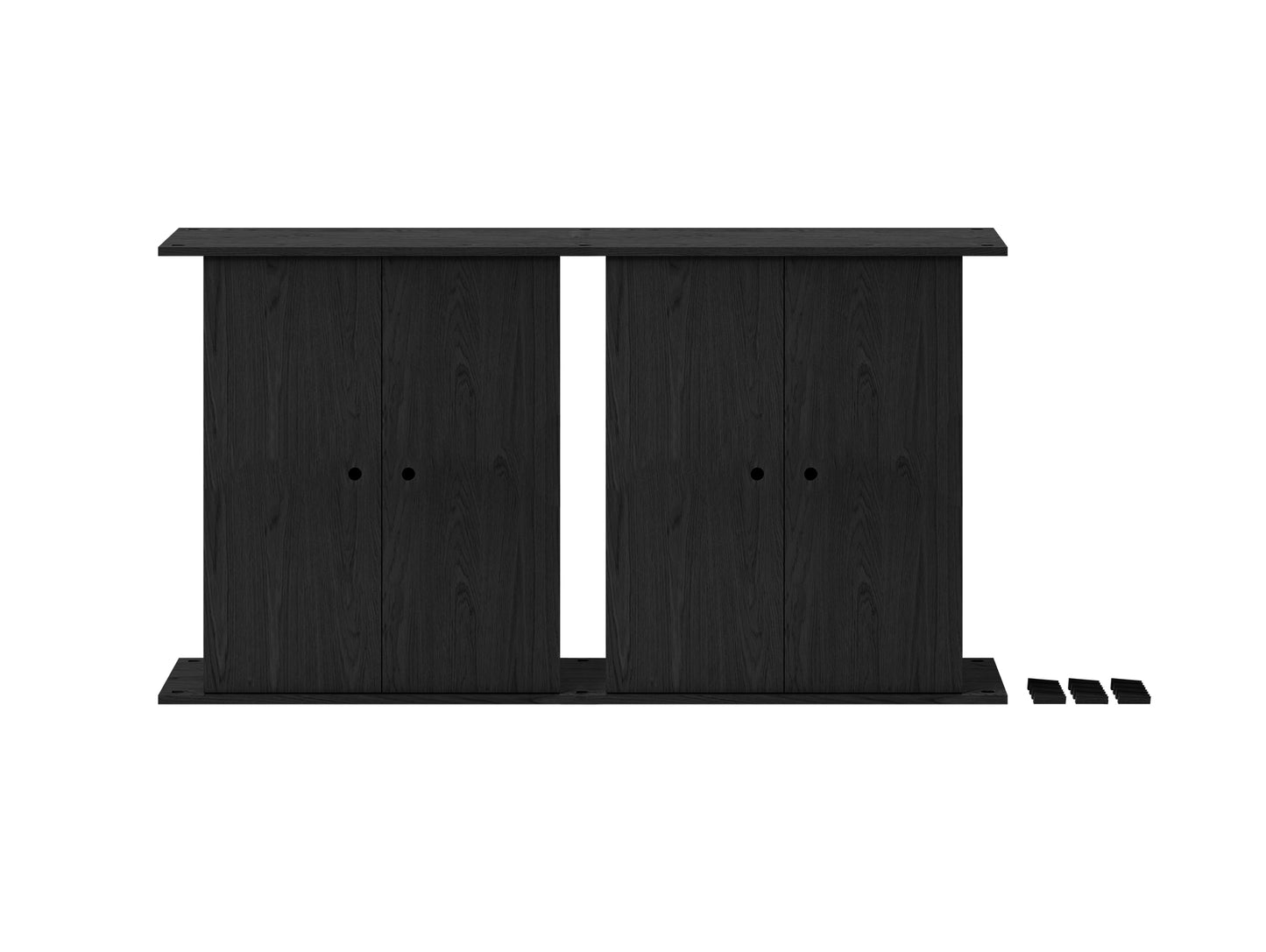 Moebe Shelving System - Tall Double Cabinet - Black Oak