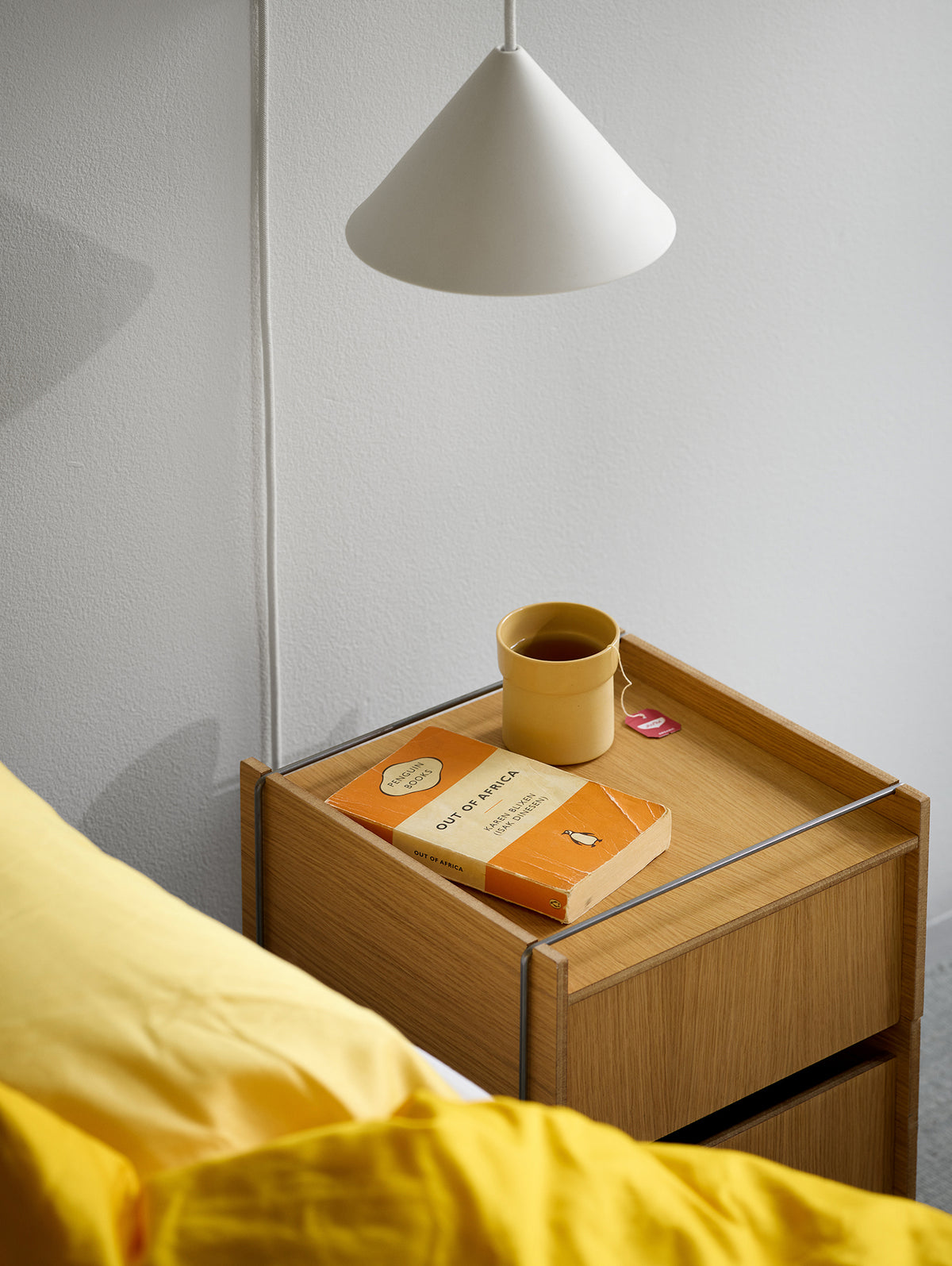 Bedside Storage by Moebe - Oak / Stainless Steel