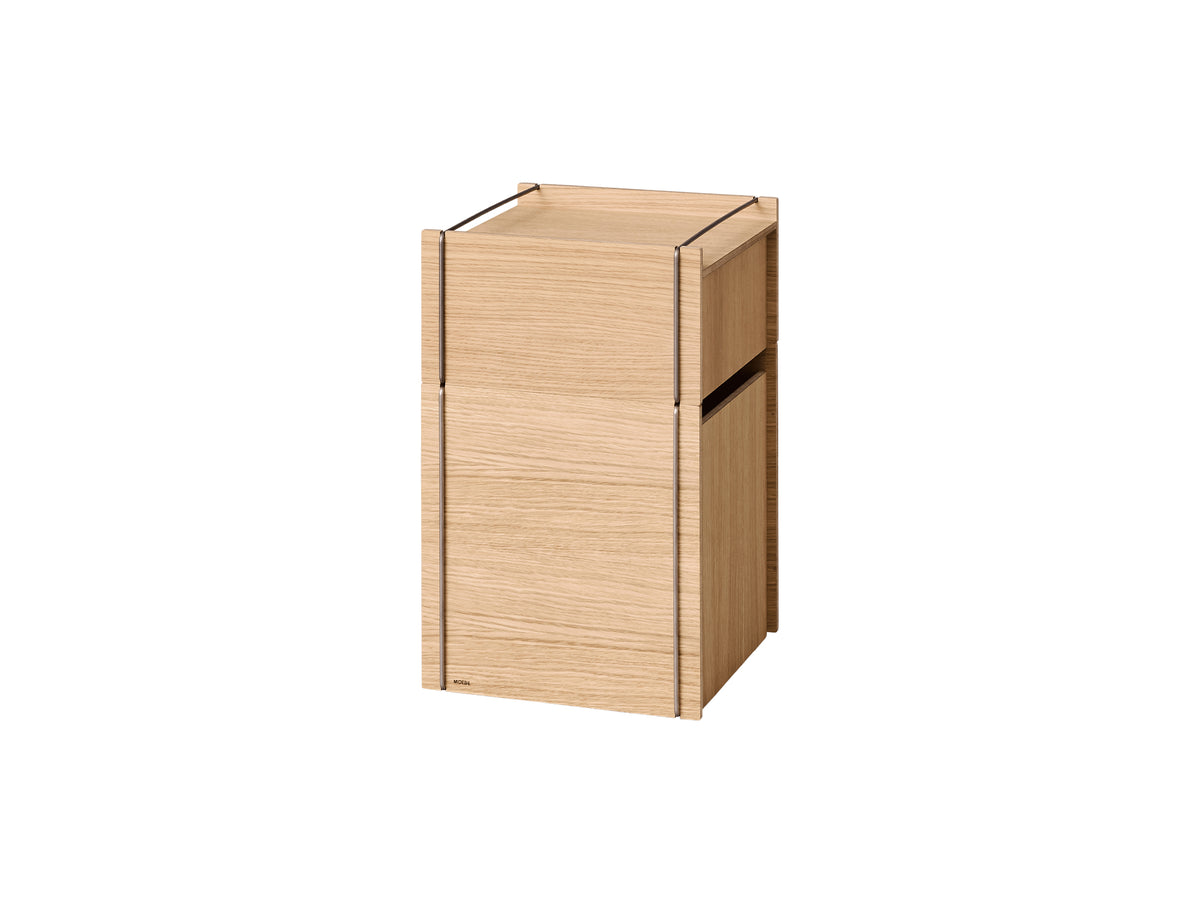 Bedside Storage by Moebe - Oak / Stainless Steel