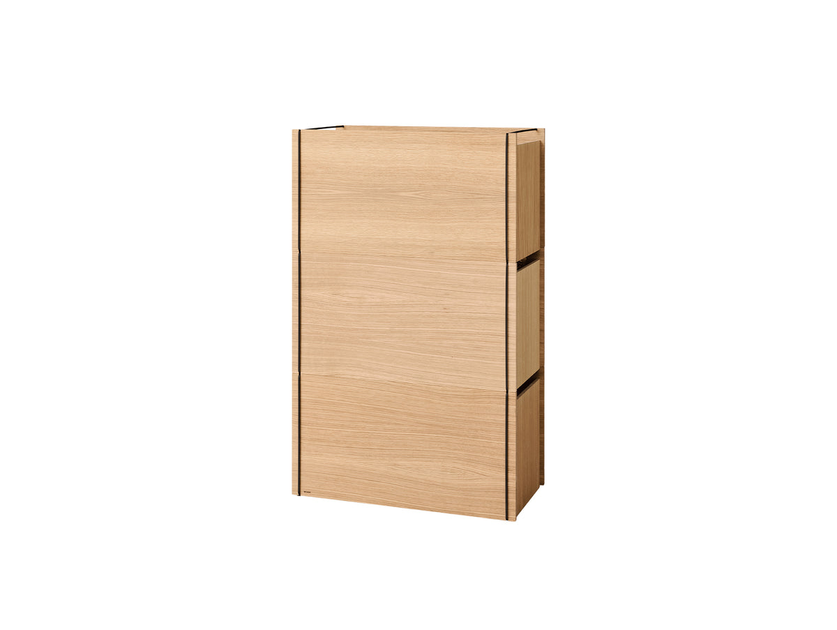 Storage Tower by Moebe - Tall / Oak / Black