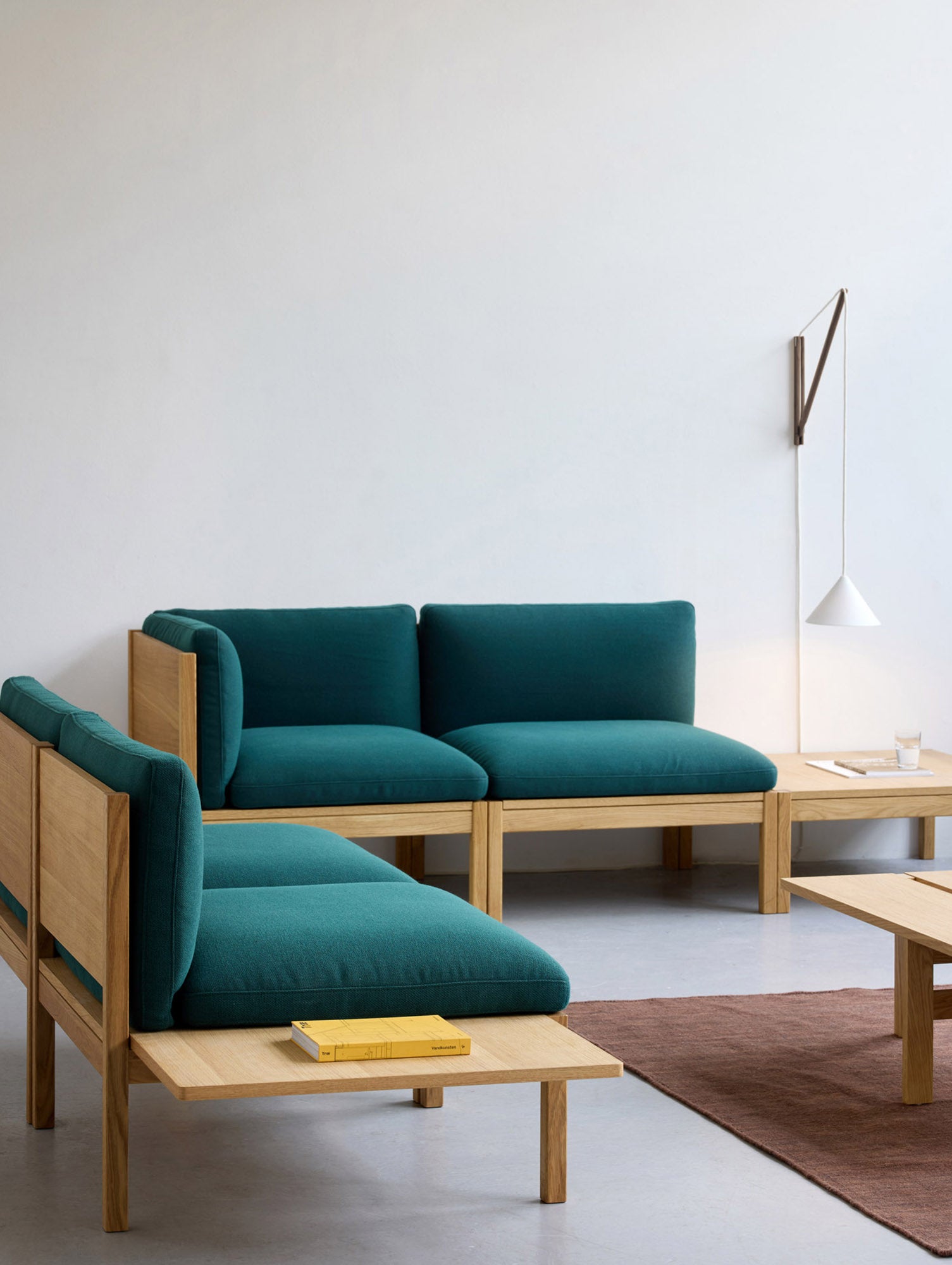 Suspended Wall Lamp by Moebe - Oak