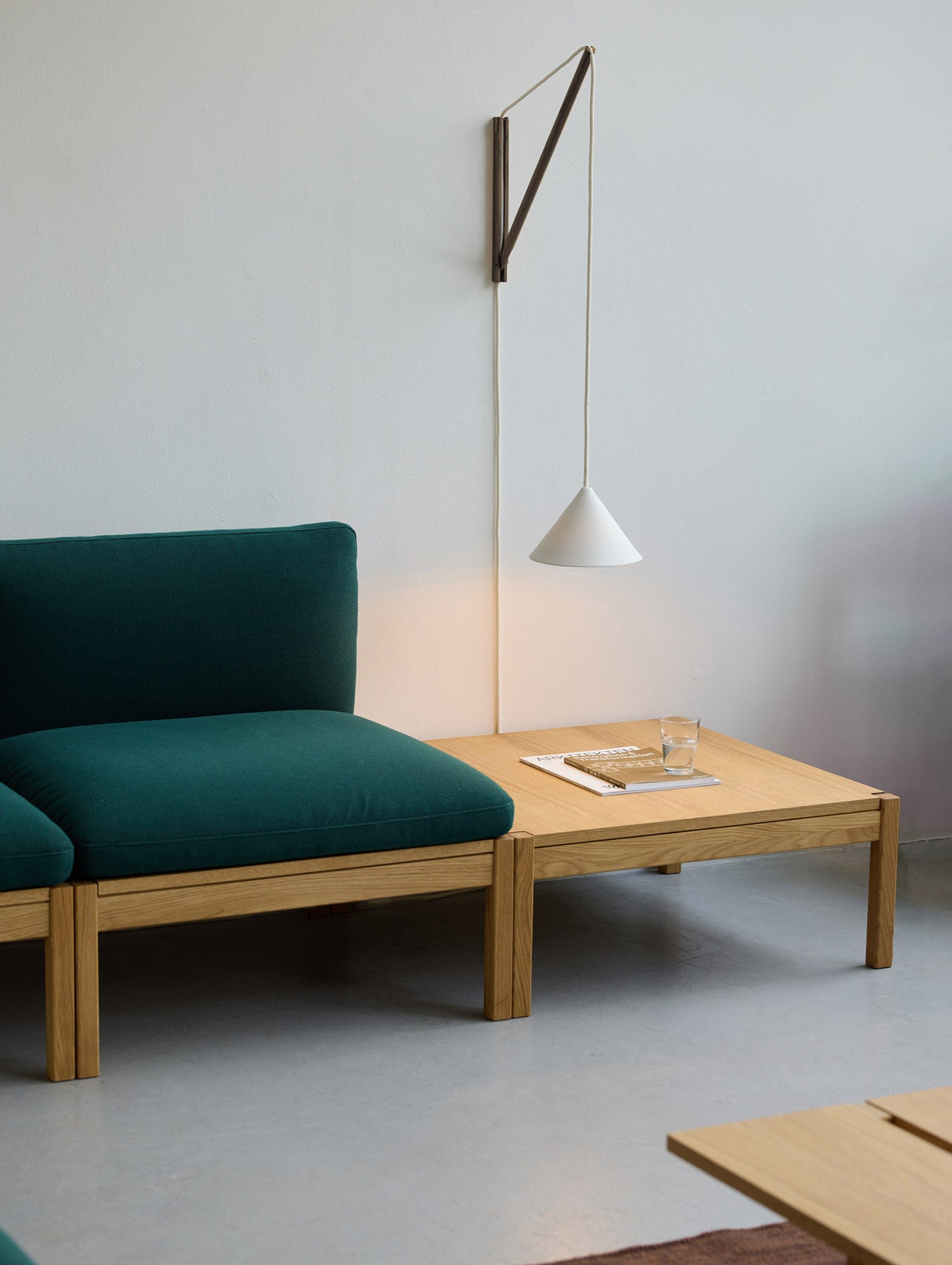 Suspended Wall Lamp by Moebe - Oak