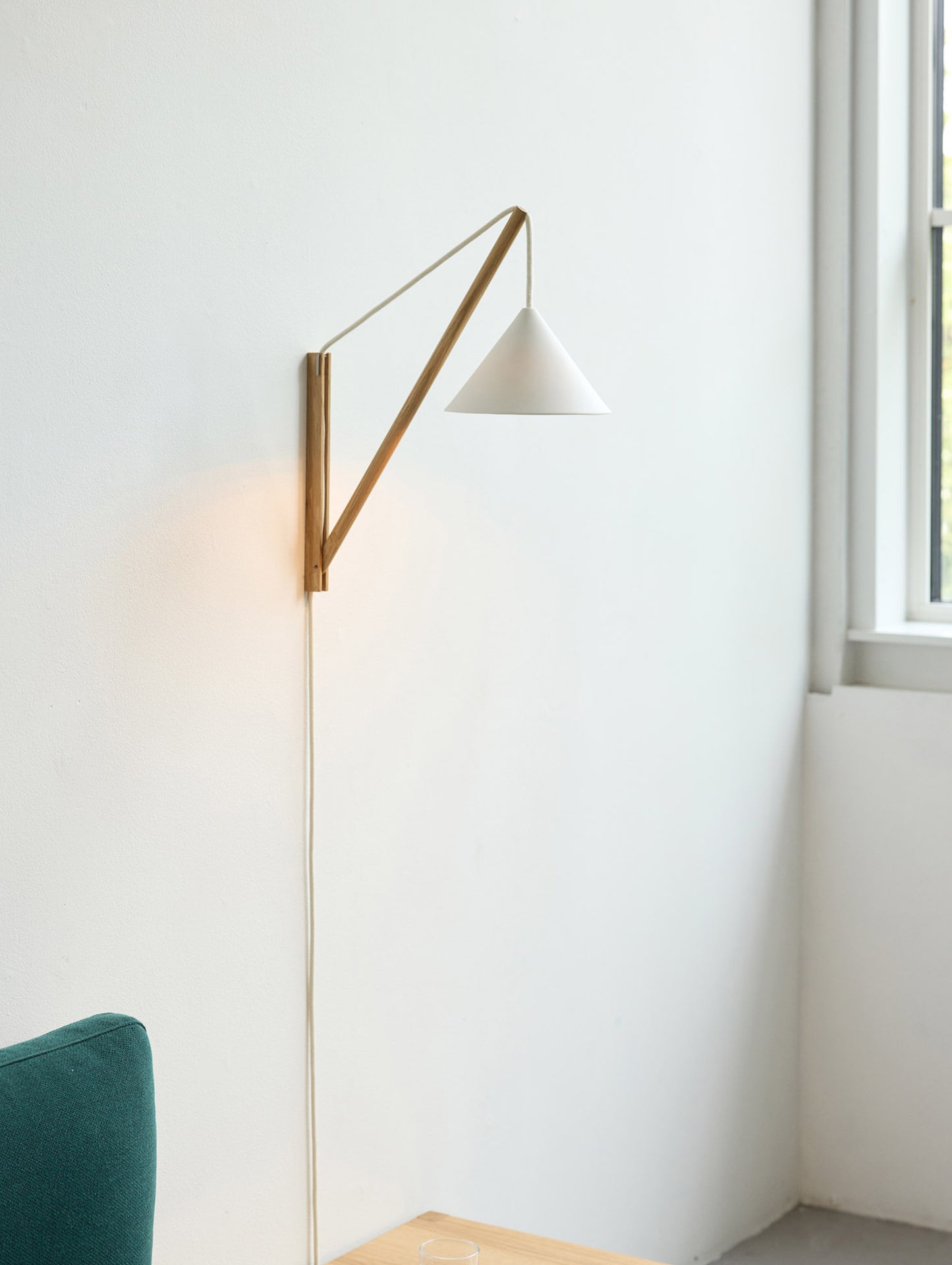 Suspended Wall Lamp by Moebe - Oak