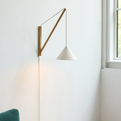 Suspended Wall Lamp by Moebe - Oak