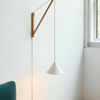 Suspended Wall Lamp by Moebe - Oak
