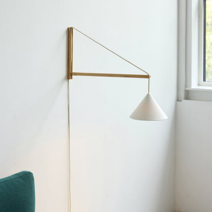 Suspended Wall Lamp by Moebe - Oak
