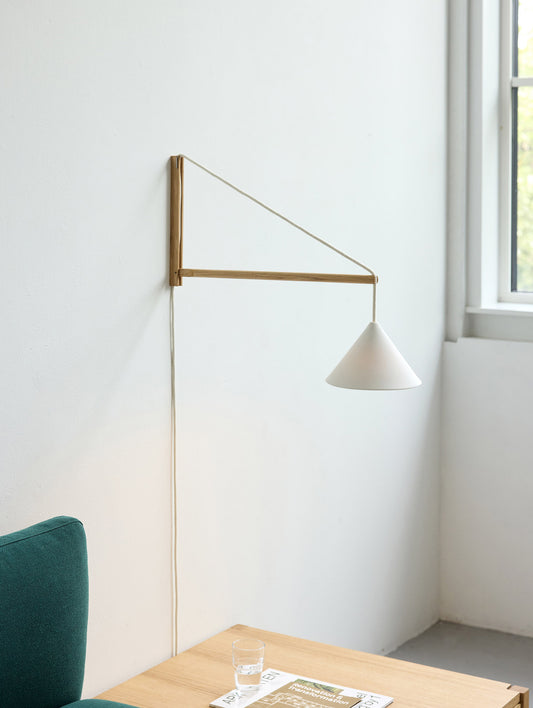 Suspended Wall Lamp by Moebe - Oak