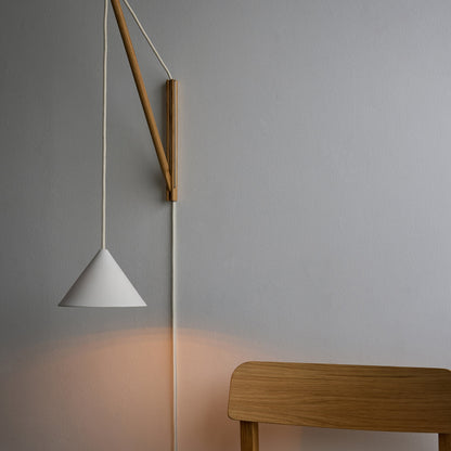 Suspended Wall Lamp by Moebe - Oak