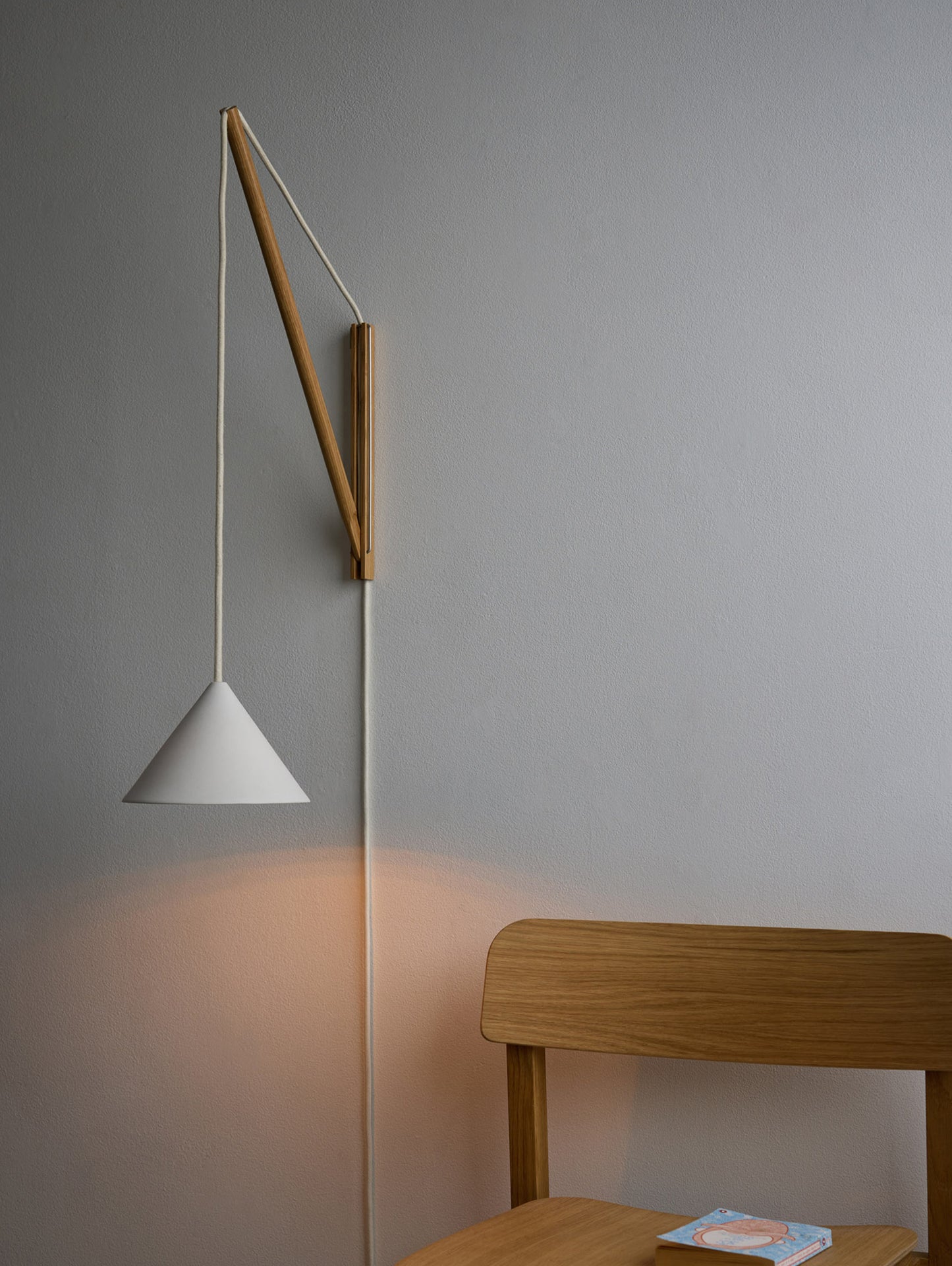 Suspended Wall Lamp by Moebe - Oak