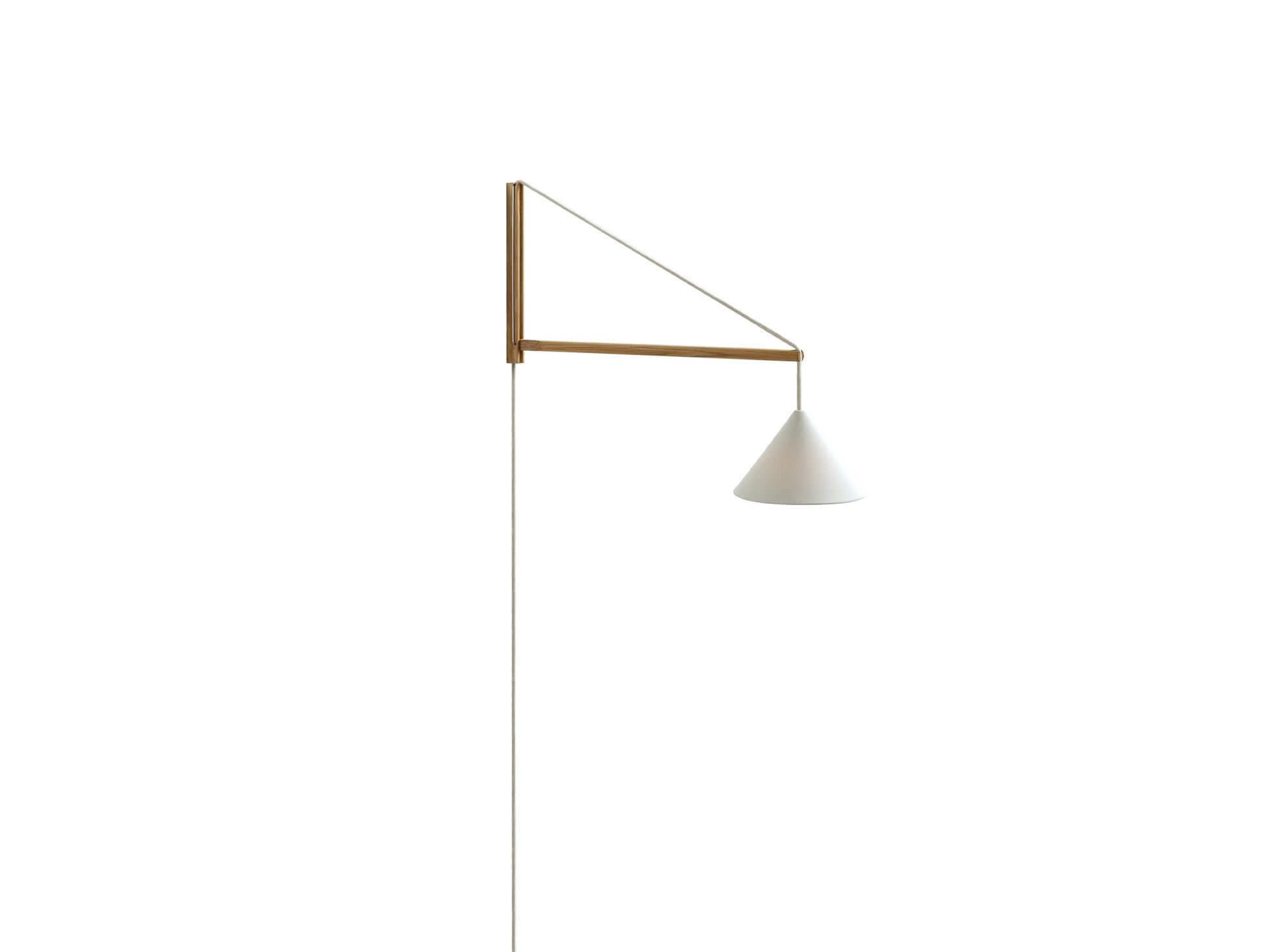 Suspended Wall Lamp by Moebe - Oak