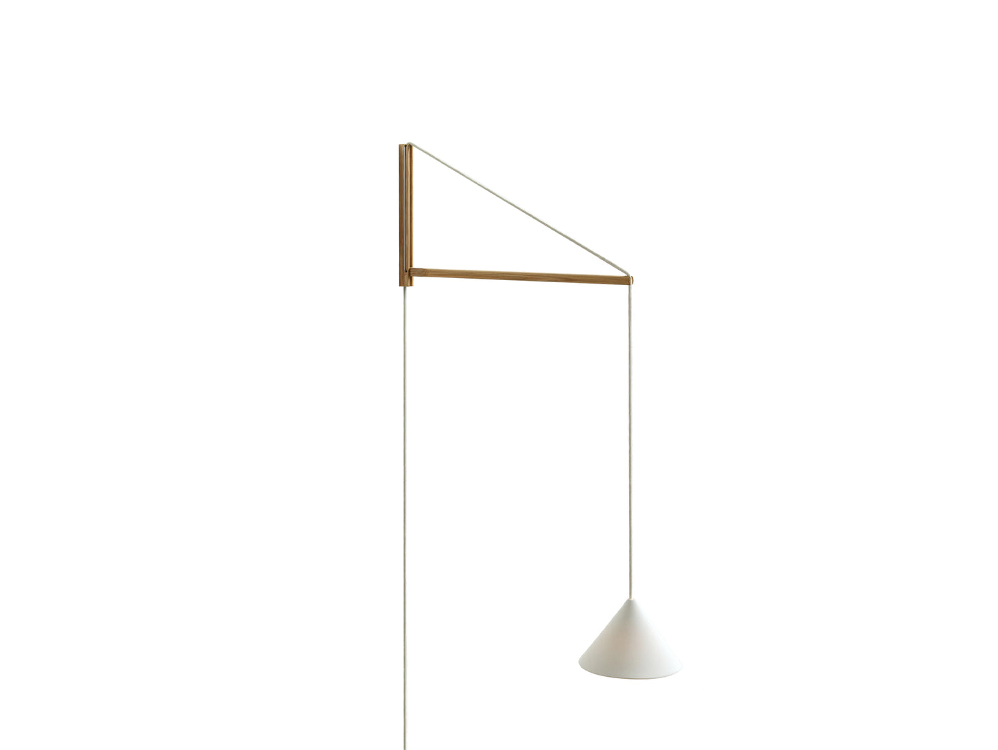 Suspended Wall Lamp by Moebe - Oak