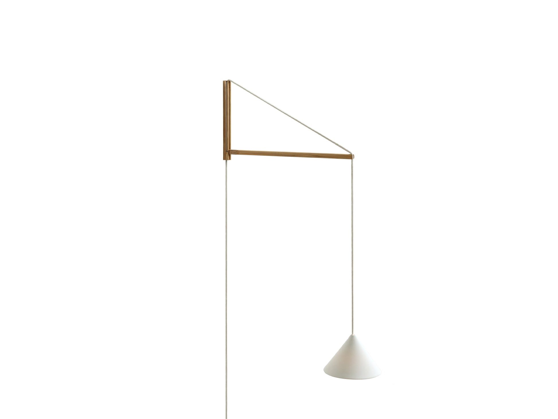 Suspended Wall Lamp by Moebe - Oak