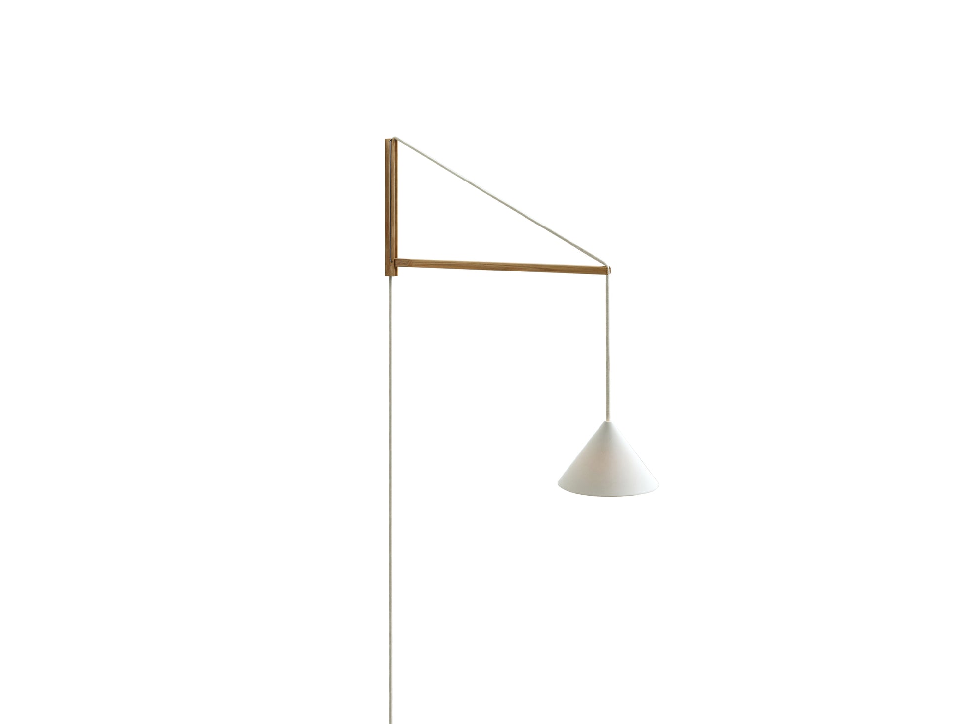 Suspended Wall Lamp by Moebe - Oak