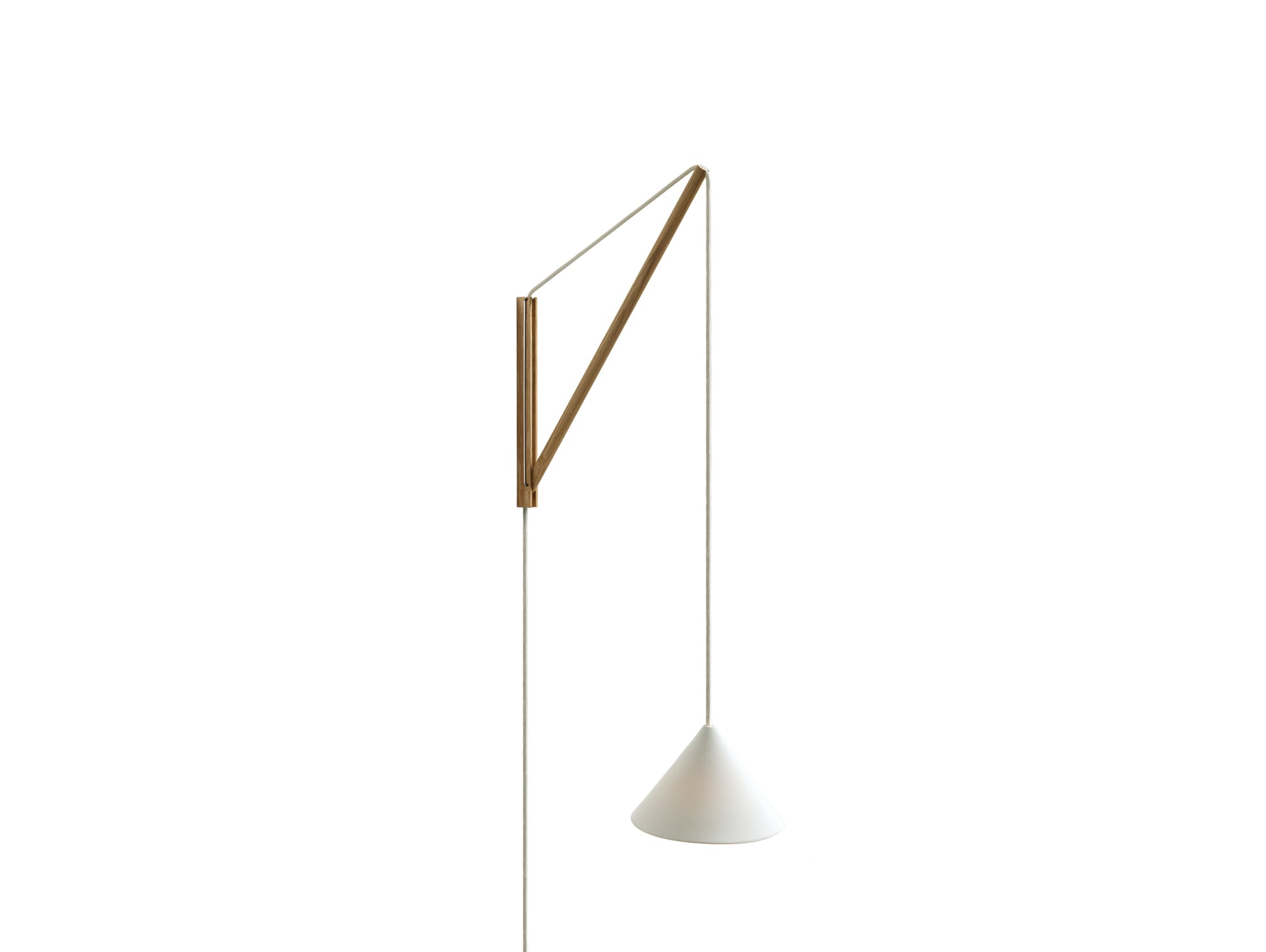 Suspended Wall Lamp by Moebe - Oak
