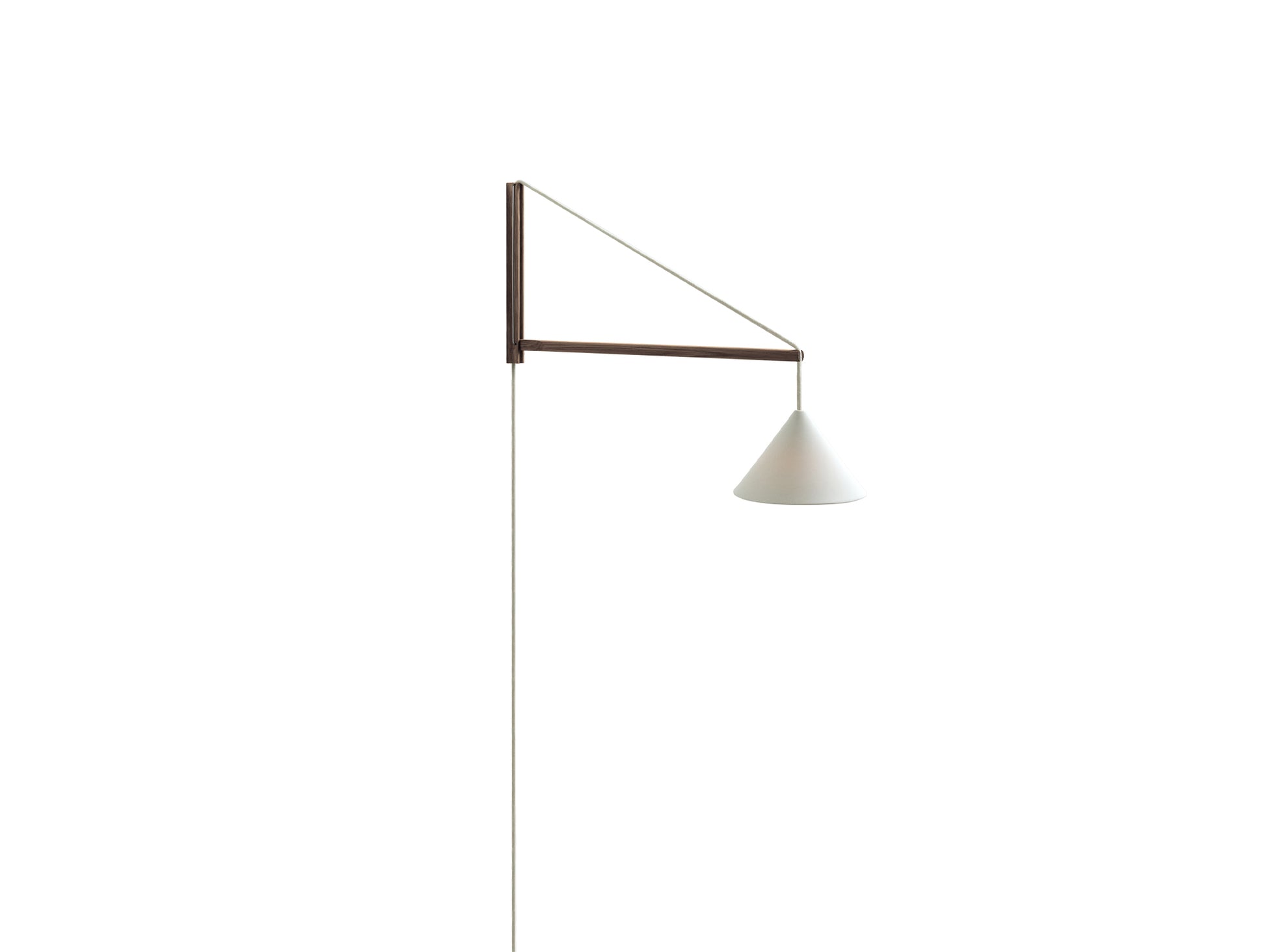 Suspended Wall Lamp by Moebe - Smoked Oak
