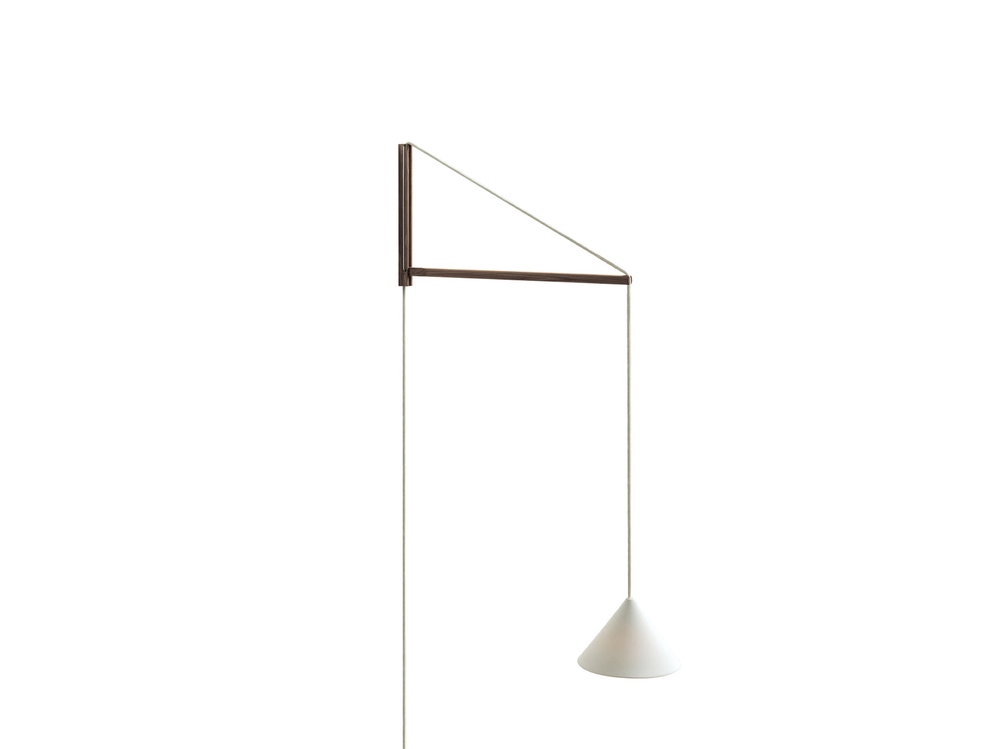 Suspended Wall Lamp by Moebe - Smoked Oak