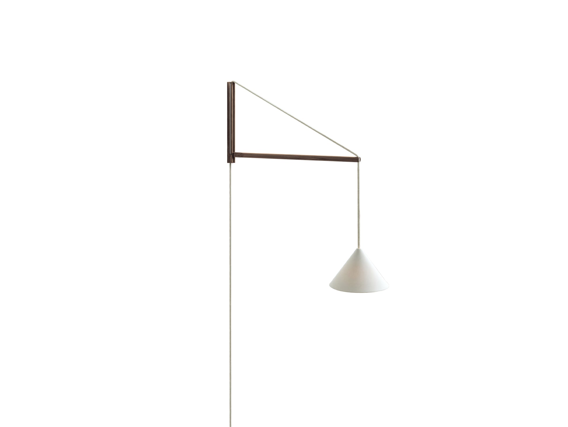 Suspended Wall Lamp by Moebe - Smoked Oak