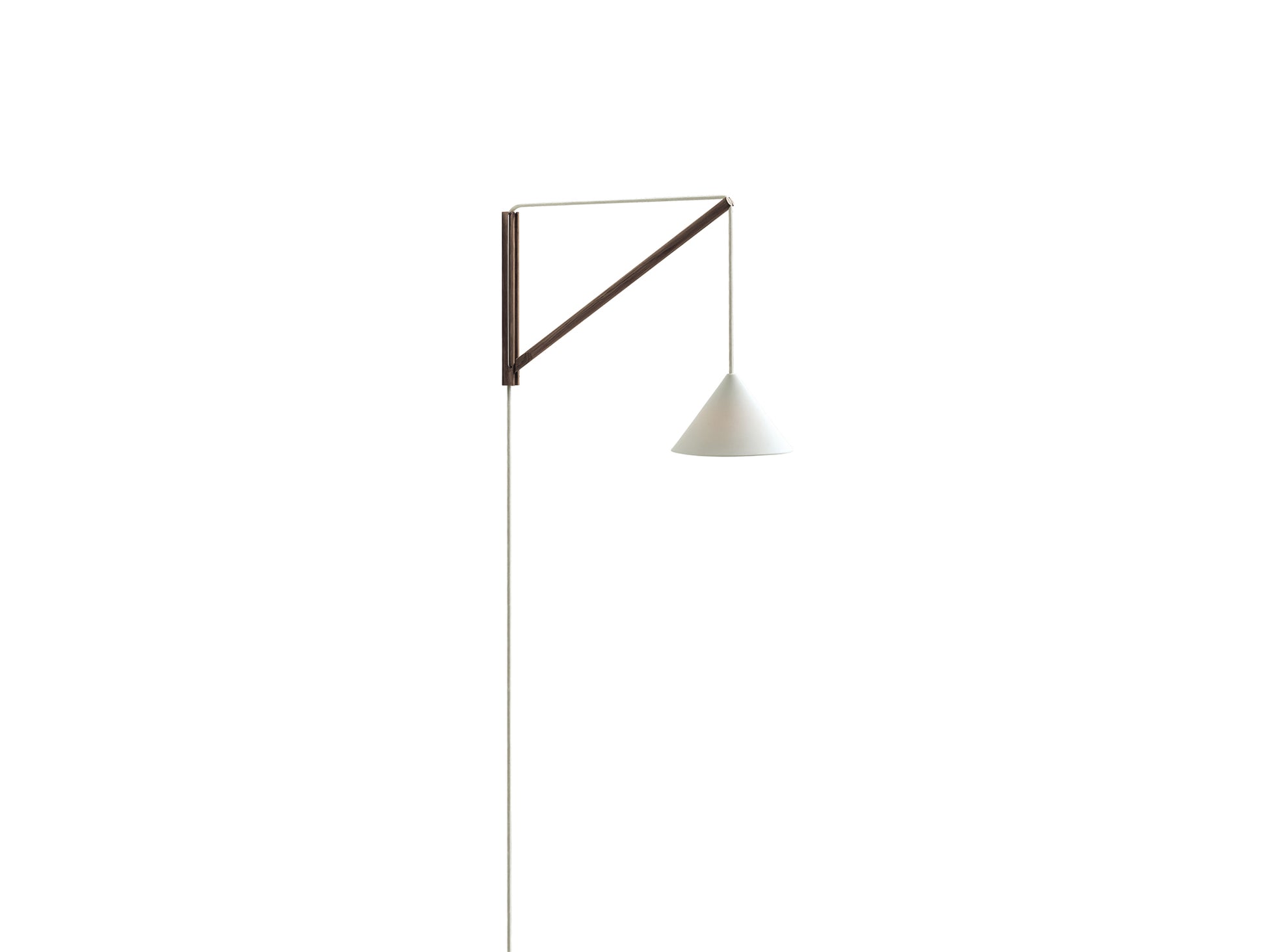 Suspended Wall Lamp by Moebe - Smoked Oak