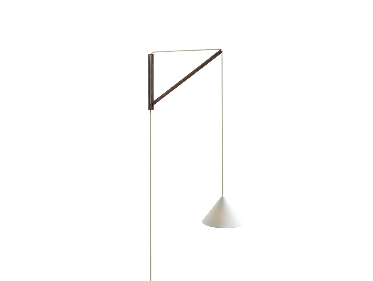 Suspended Wall Lamp by Moebe - Smoked Oak