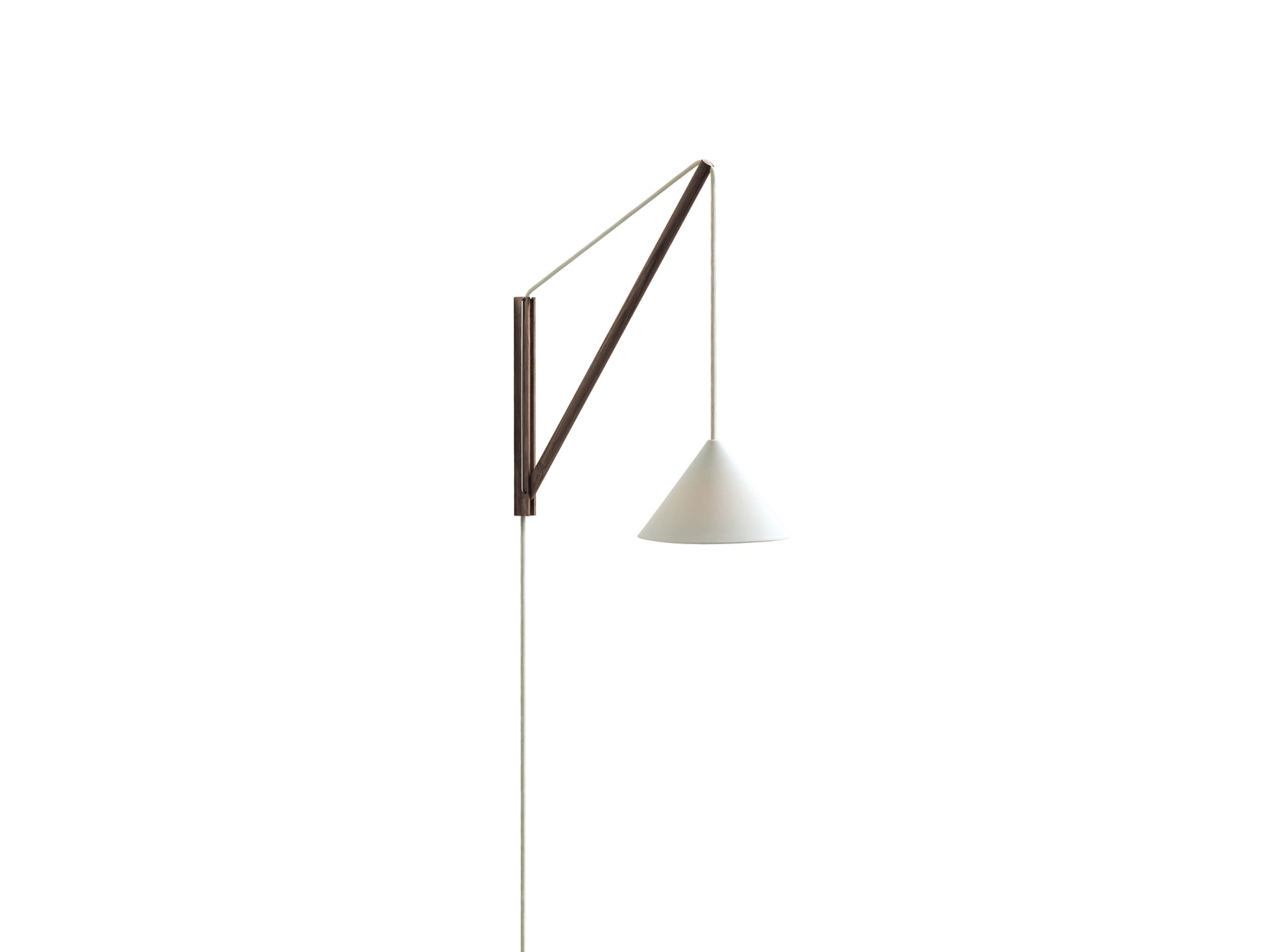 Suspended Wall Lamp by Moebe - Smoked Oak